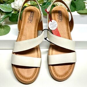 Pikolinos Women's Ivory Sandals 11M